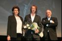Bernadette Payeur, productrice ; Benoît Pilon, réalisateur et René Chénier, producteur du film CE QU’IL FAUT POUR VIVRE 